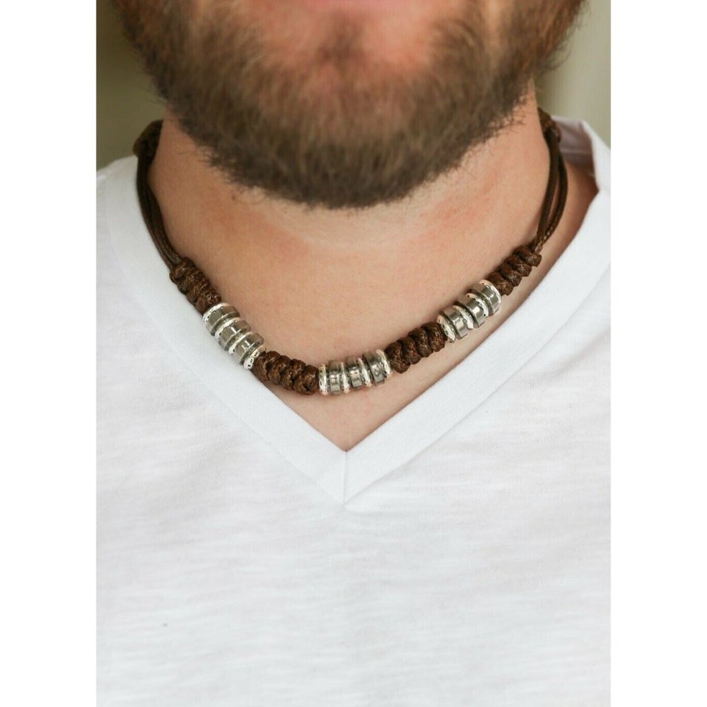 Paparazzi -Let's Take A Ride - Brown Cording "Unisex" Necklace NEW